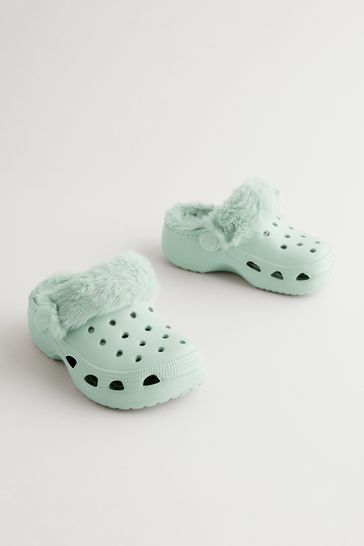 Fur lined clogs shop
