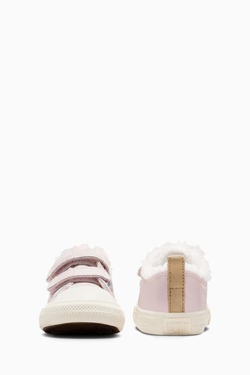 Buy Converse Chuck Taylor Leather Fleece Line 2V Infant Trainers from the Laura Ashley online shop