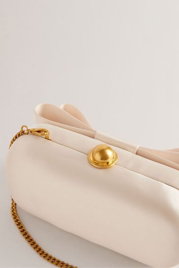 Ted baker shop cream clutch bag