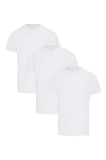 Threadbare White Essential Short Sleeve T-Shirt 3 Pack