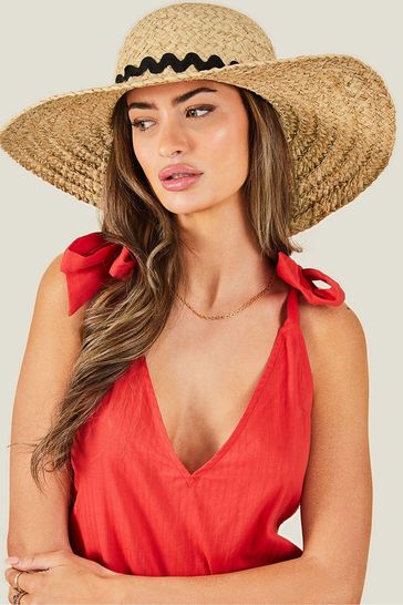 Natural sales floppy hat