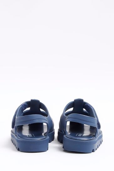 Buy River Island Blue Boys Rubber Jelly Sandals from Next Oman