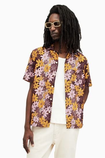 AllSaints Purple Visalia Shirt