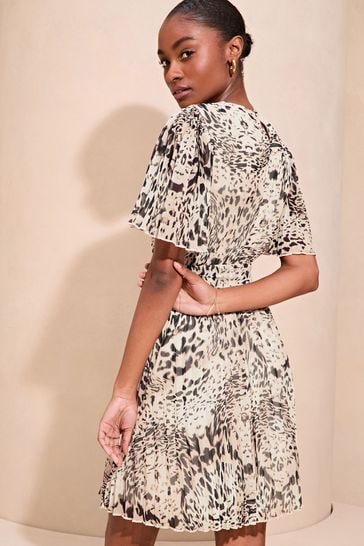 Lipsy mini leopard wrap skirt online