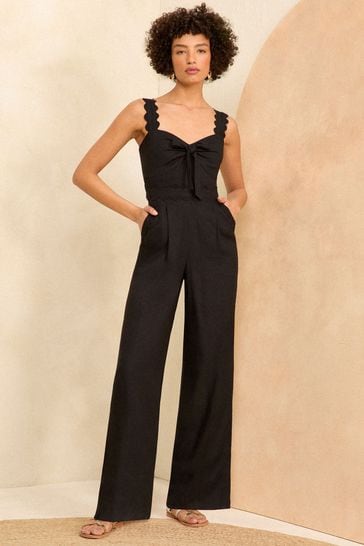 Petite linen overalls deals