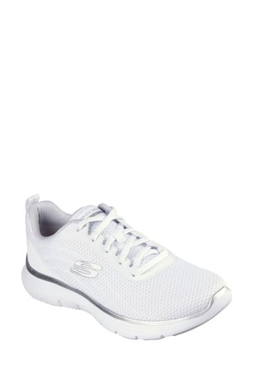 Buy Skechers White Flex Appeal 5.0 Uptake Trainers from Next Bahrain