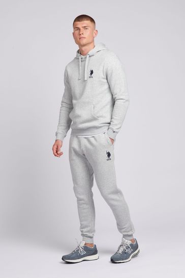 Buy U.S. Polo Assn. Grey Mens Classic Fit Player 3 Joggers from Next Netherlands
