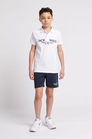 Buy Jack Wills Boys Pique 100 Cotton Polo Shirt from Next Bahrain