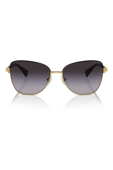 Buy Ralph By Ralph Lauren Gold Tone Ra4146 Butterfly Sunglasses from Next Turkey