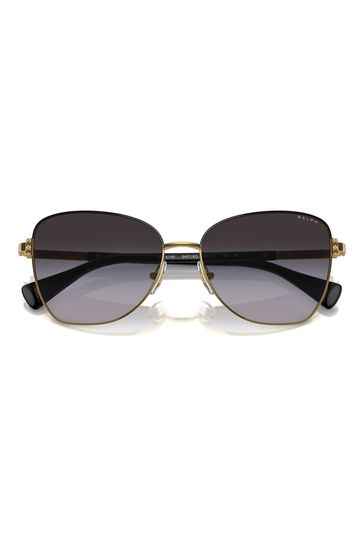 Buy Ralph By Ralph Lauren Gold Tone Ra4146 Butterfly Sunglasses from Next Turkey