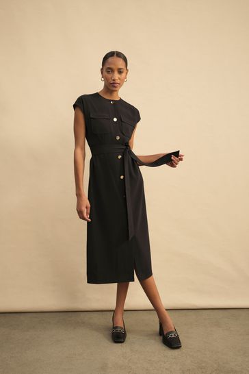 Hobbs black shirt dress online