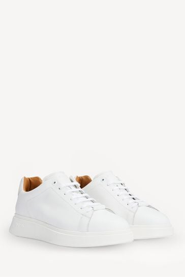 Boss white trainers deals