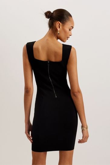 Buy Ted Baker Imojenn Black Knitted Bodycon Mini Dress from Next USA