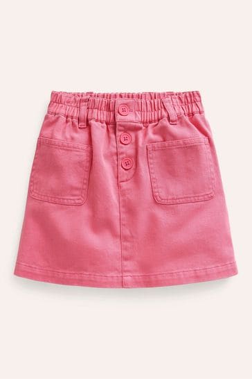 Boden Pink Pull-on Mini Skirt