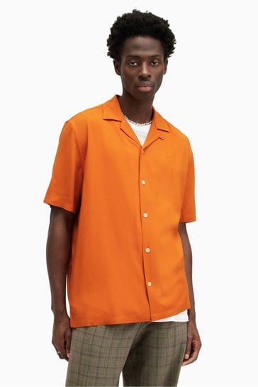 AllSaints Orange Venice Shirt