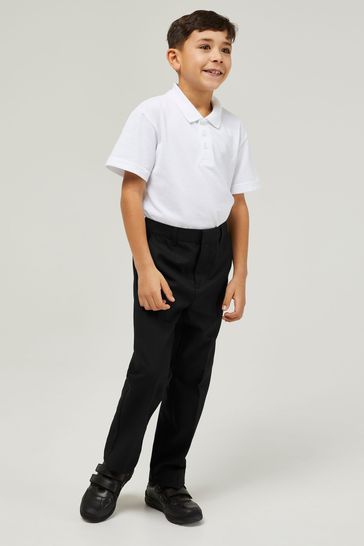 Trutex Junior Boys Regular Fit School Black Trousers