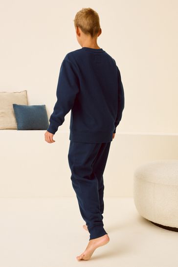 Buy Navy Fleece Lined Loungewear Pyjamas 3 16yrs from Next Turkey