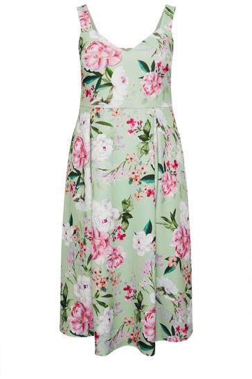 Billie and blossom green floral dress new arrivals