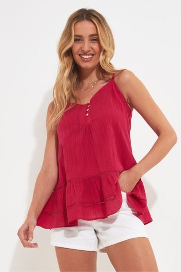 Joe Browns Pink Relaxed Ladder Lace Cami