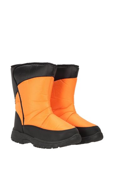 Mountain Warehouse Orange Kids Caribou Fleece lined Snow Boots
