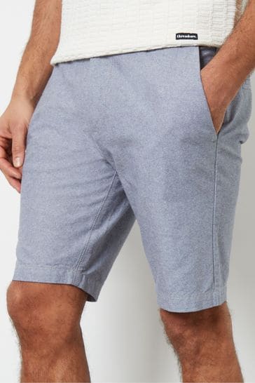 Threadbare Blue Cotton Chino Shorts