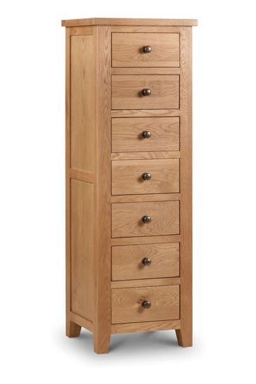 Julian Bowen Brown Marlborough 7 Drawer Chest