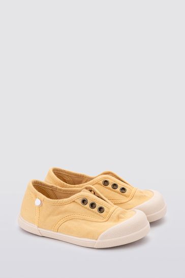 Igor Yellow Lona Canvas Plimsolls Shoes