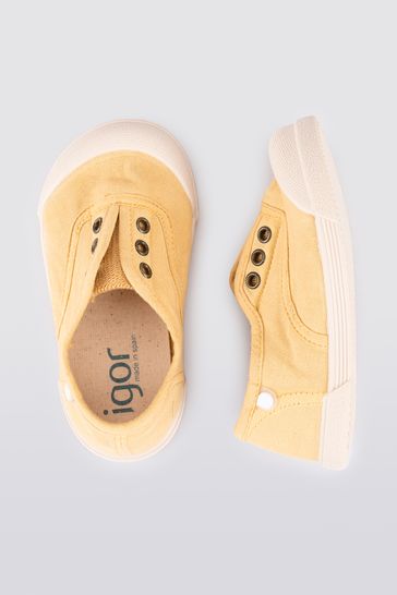 Buy Igor Yellow Lona Canvas Plimsolls Shoes from Next Denmark