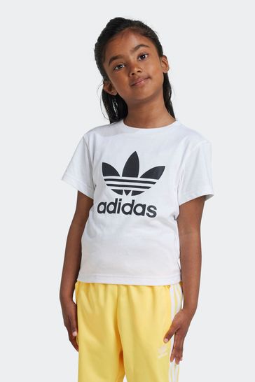 Buy adidas Originals Kids 100 Cotton Adicolor Trefoil T Shirt from Next Bahrain