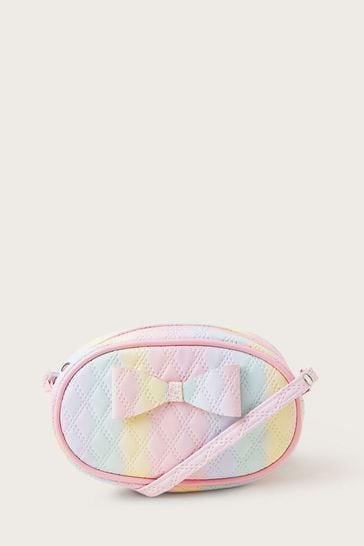 Monsoon Pink Rainbow Quilted Bag