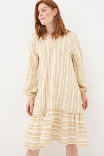 Fat face striped dress best sale