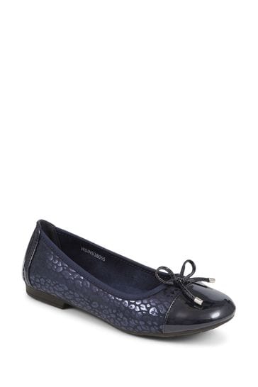 Pavers Simple Slip-On Ballet Blue Pumps