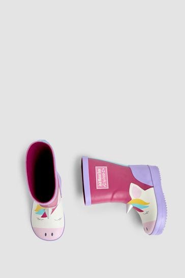 Kids unicorn wellies online