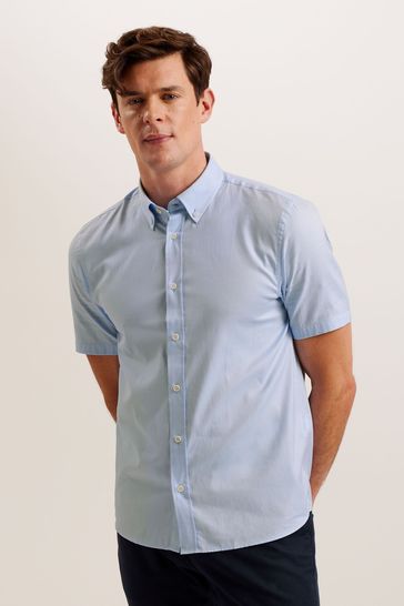 Ted Baker Blue Regular Aldgte Premium Oxford Shirt