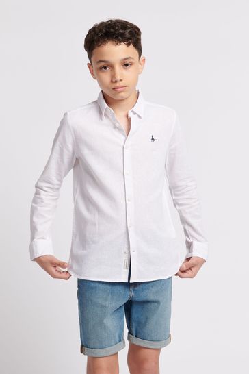 Jack Wills Boys Linen Blend T-Shirt