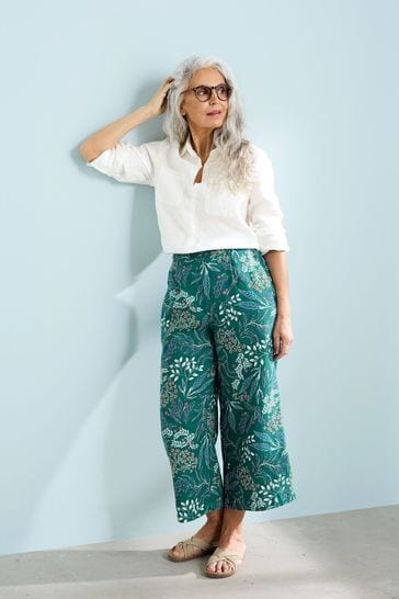 Seasalt Cornwall Green Peaceful Haven Culottes