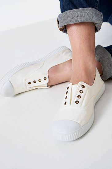 Victoria laceless plimsolls new arrivals
