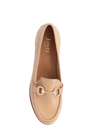 Jones Bootmaker Tadley Leather Cream Loafers