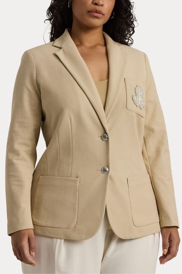 Ralph lauren beige blazer best sale