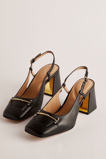 Buy Ted Baker Black Mid Block Meya Heels With Signature Keeper from Next Netherlands