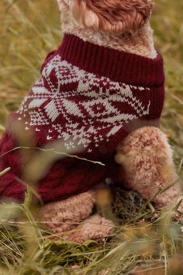 Fairisle dog jumper new arrivals