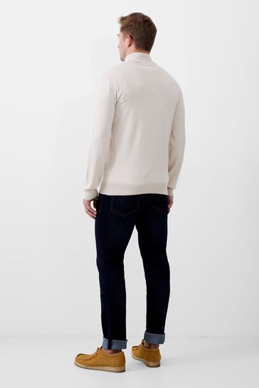 Buy French Connection Half Zip Blue Funnel Neck Jumper from Next Canada