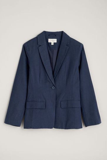 Buy Seasalt Cornwall Blue Erica Linen Blend Blazer from Next Kuwait