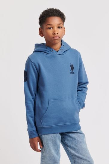 U.S. Polo Assn. Boys Blue Player 3 Hoodie