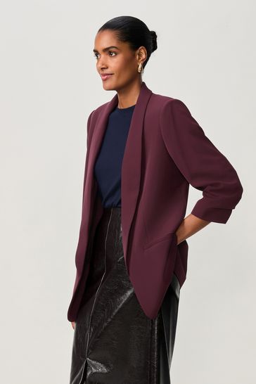 Maroon blazer h&m clearance