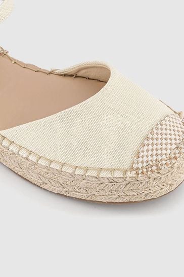 Buy Office Natural Sadie Closed Toe Flatform Espadrille Shoes from Next Netherlands