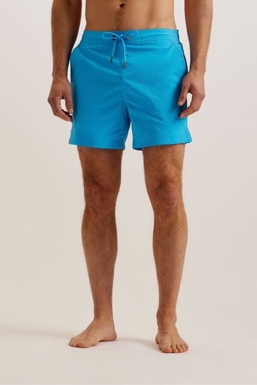 Ted Baker Blue Colne Plain Textured Swim Shorts