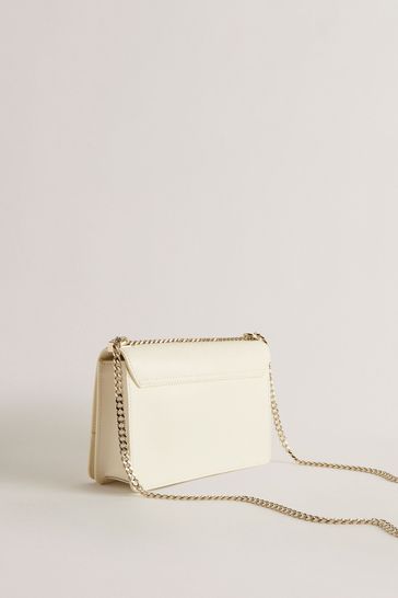 Buy Ted Baker Cream Bow Detail Baeleen Leather Cross Body Bag from Next United Arab Emirates