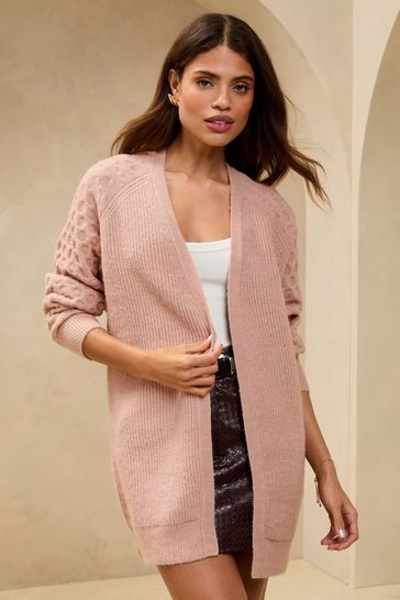Buy Lipsy Knitted Honeycomb Longline Cardigan from Next Bahrain