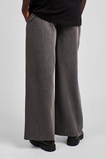 Buy JoJo Maman Bebe Grey Maternity Wide Leg Trousers from Next Bahrain
